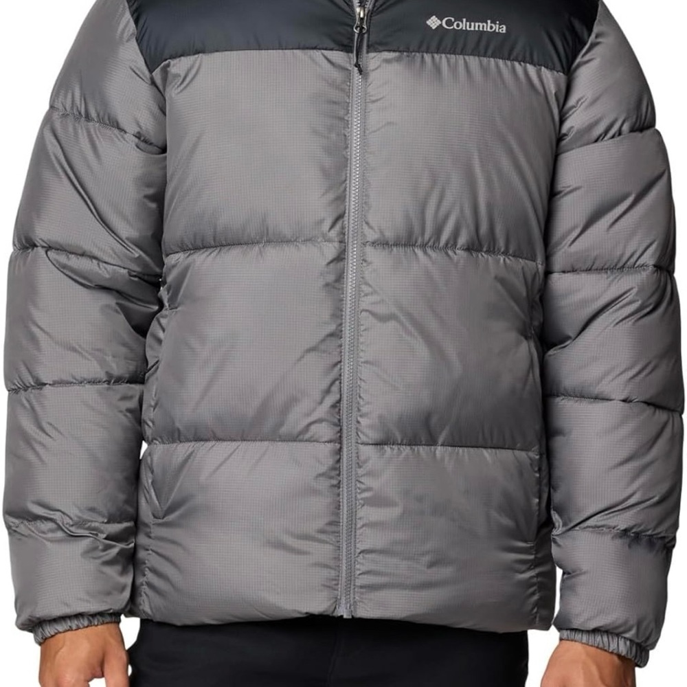 Columbia Men's Two-Tone Gray Puffer Coat size XXL New